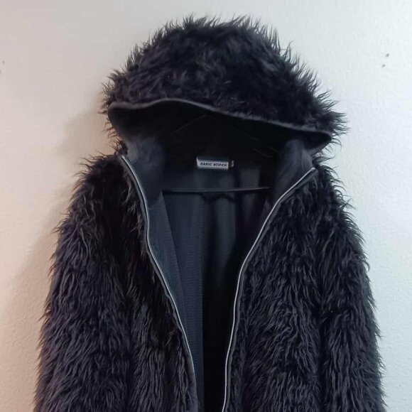 Vintage Furry "Gorillla" style jacket w/ hood XL - Basic Stock - Funky Rave gear - Picture 1 of 5